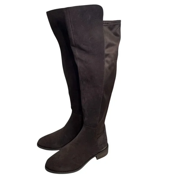 NEW Blondo Women's Valina Leather Waterproof Over-The-Knee Boots Size 7M Brown